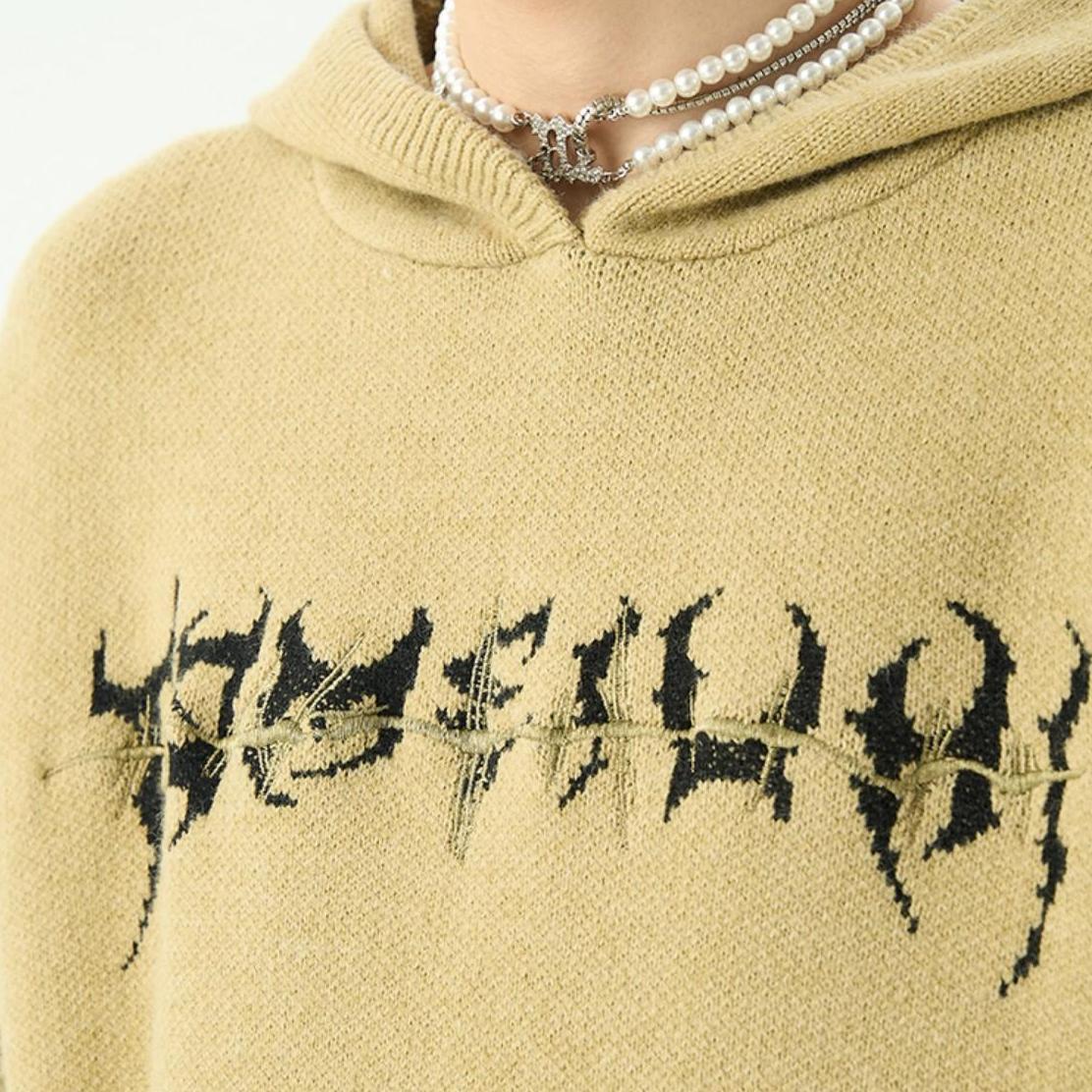 Centipede Knitted hoodie