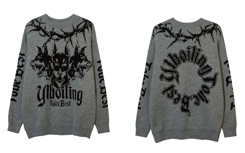 Vintage Doberman Knitted Sweater