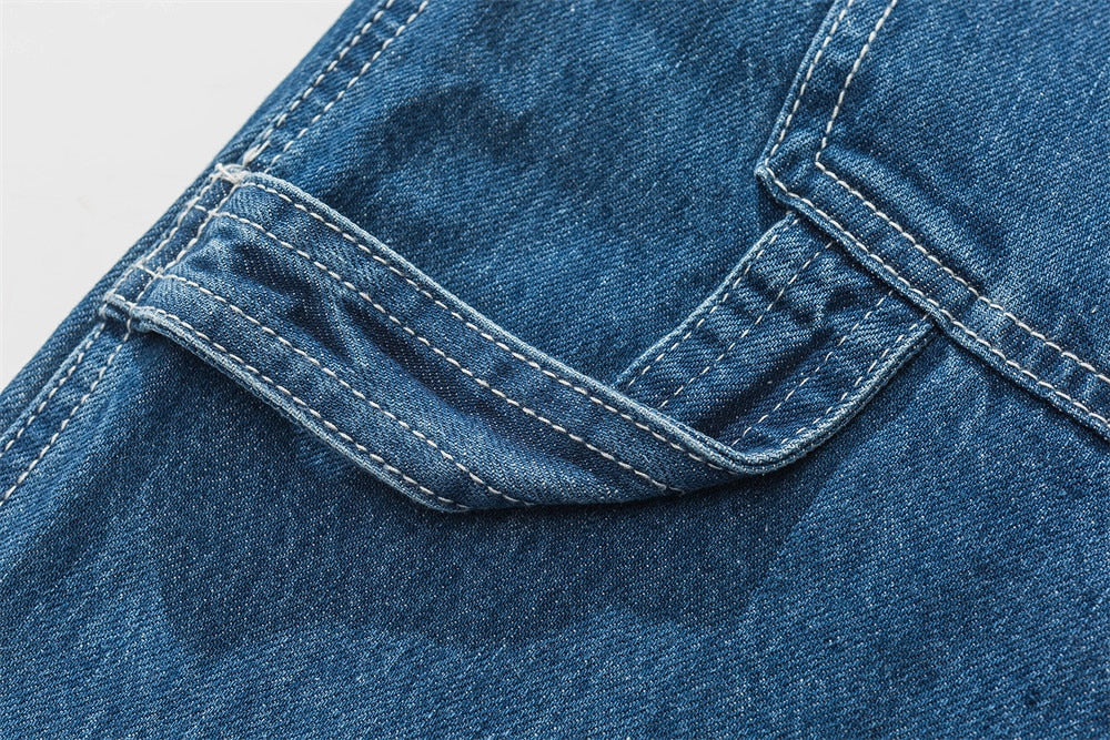 Men's Handmade Blue Carpenter Japanese Jeans