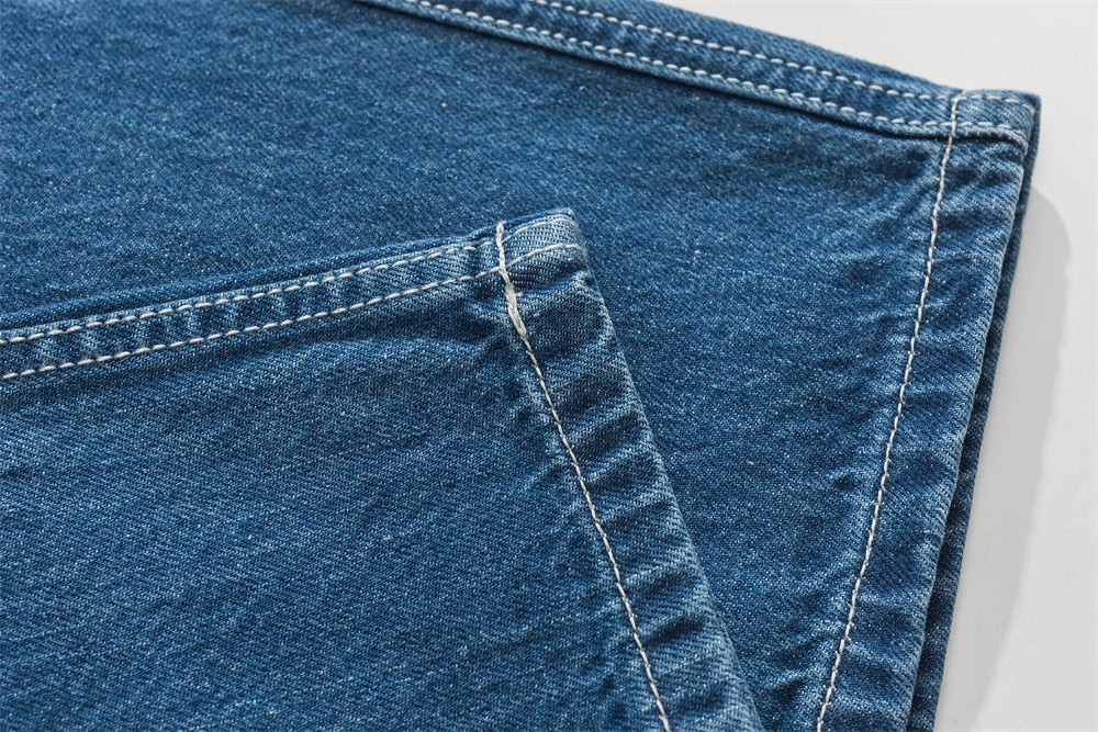 Men's Handmade Blue Carpenter Japanese Jeans