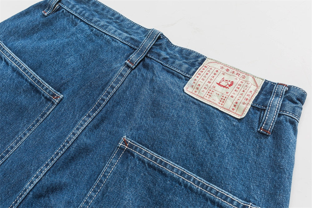Men's Handmade Blue Carpenter Japanese Jeans