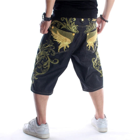 Men's Golden Wings Denim Shorts