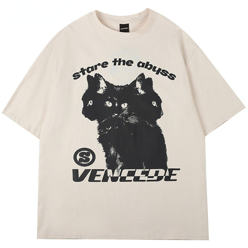 3 Headed Black Cat Tee