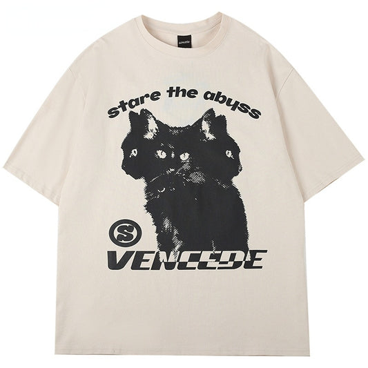 3 Headed Black Cat Tee