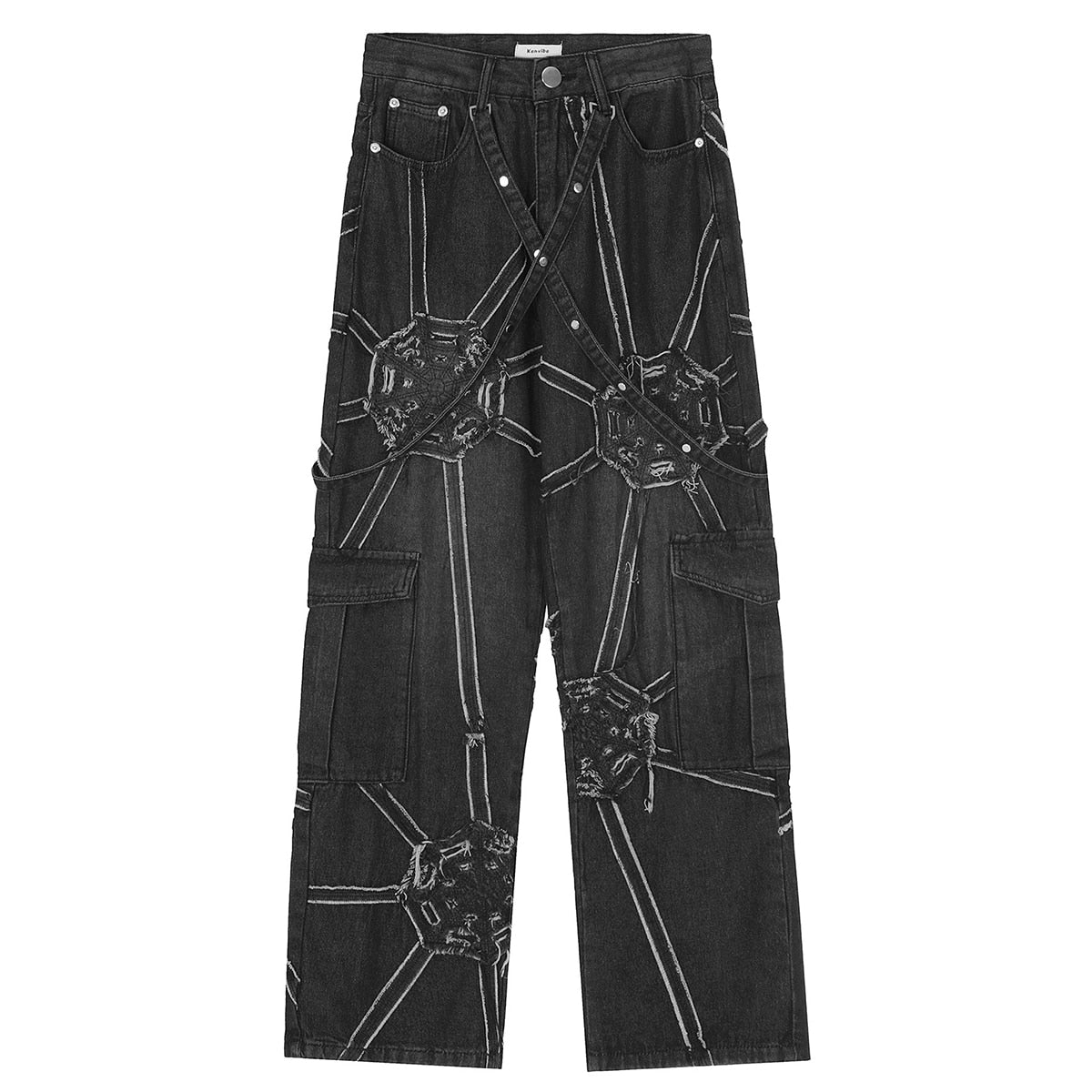 Streetwear Net Baggy Jeans