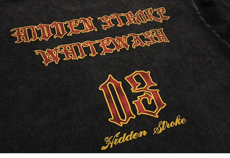 Flame Skeleton Graphic Tee