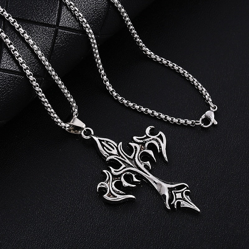 Vintage Flame Cross