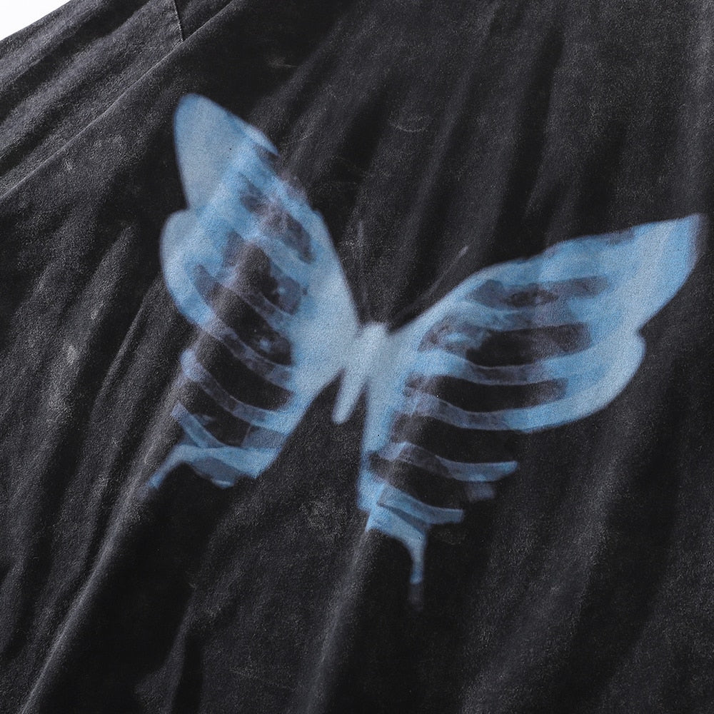 Skeleton Butterfly Tee