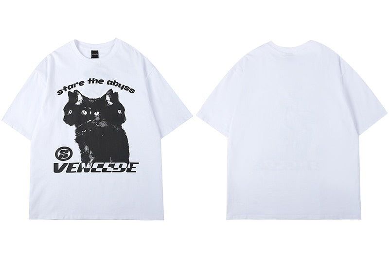 3 Headed Black Cat Tee