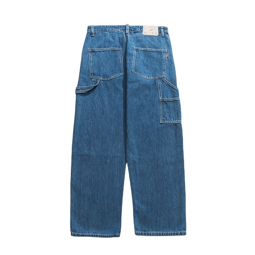 Men's Handmade Blue Carpenter Japanese Jeans