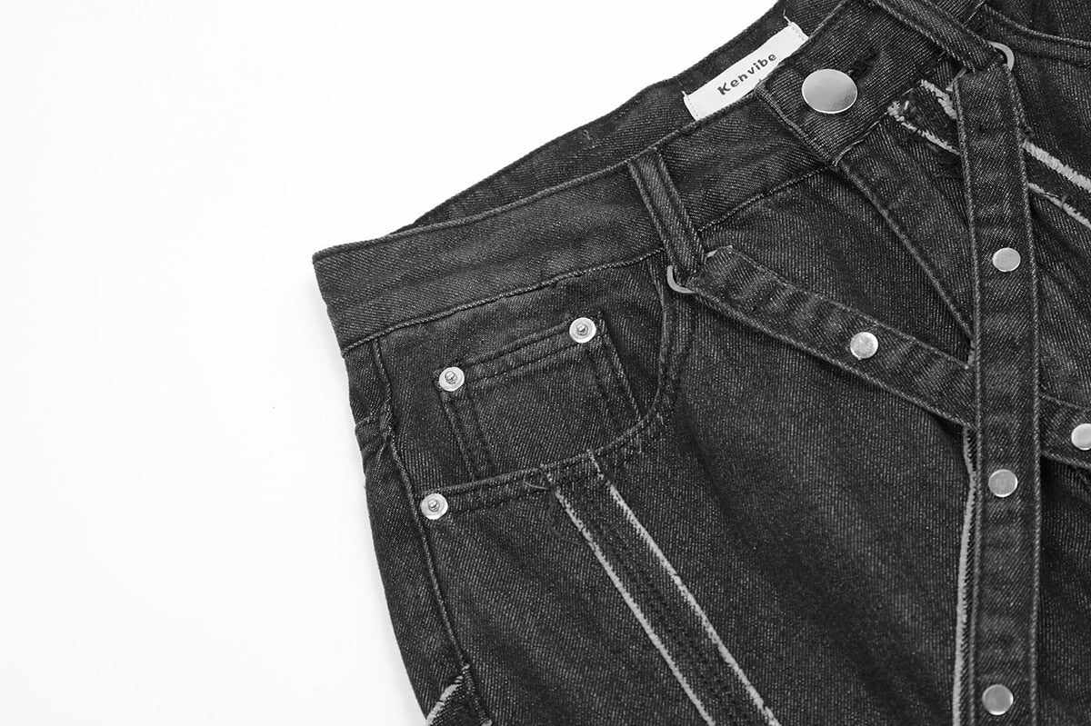 Streetwear Net Baggy Jeans