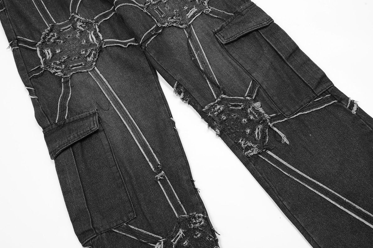 Streetwear Net Baggy Jeans