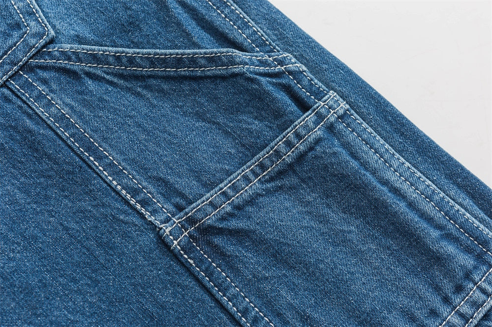 Men's Handmade Blue Carpenter Japanese Jeans