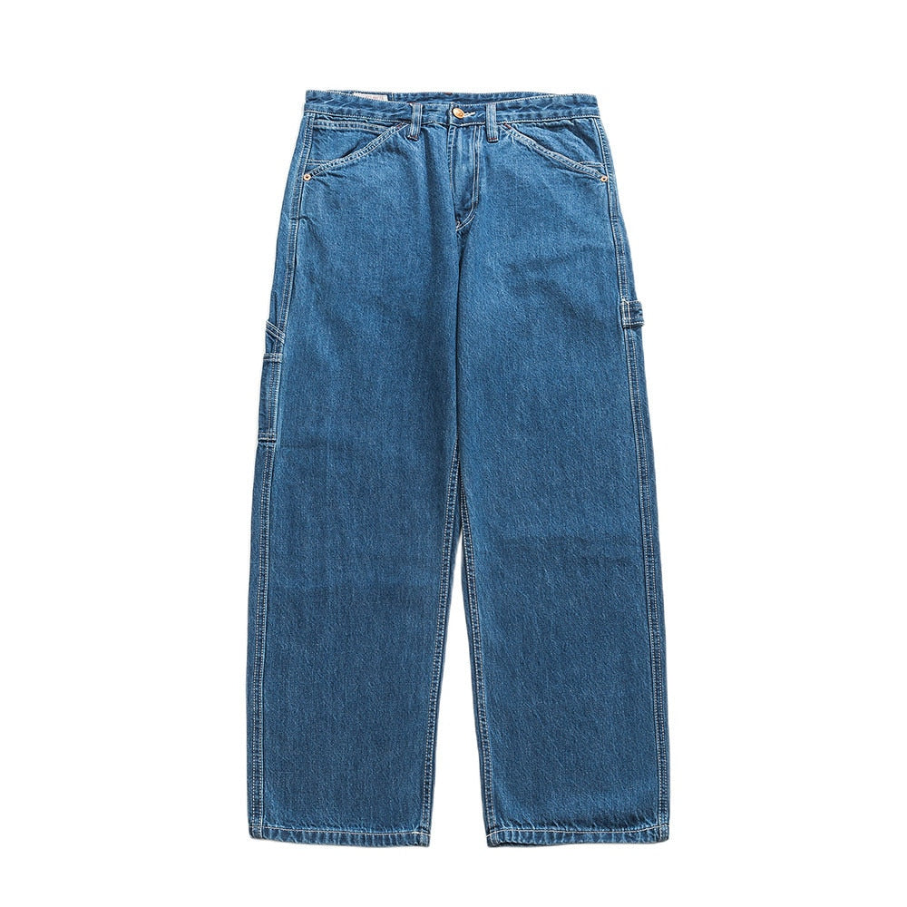 Men's Handmade Blue Carpenter Japanese Jeans