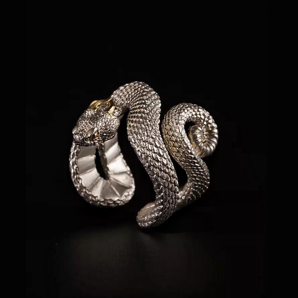 Horned Snake Adjustable Rings