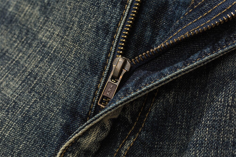 Men's Washed Distressed Jeans