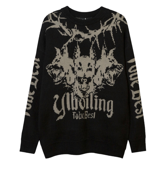 Vintage Doberman Knitted Sweater