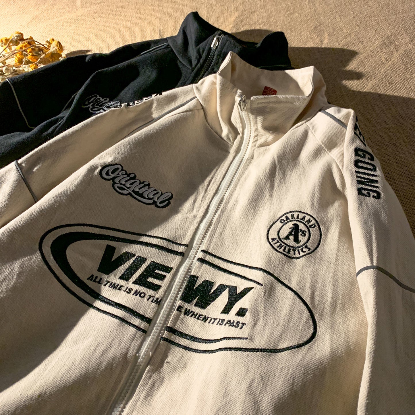 Men's Zip UP Vintage Varsity jacket