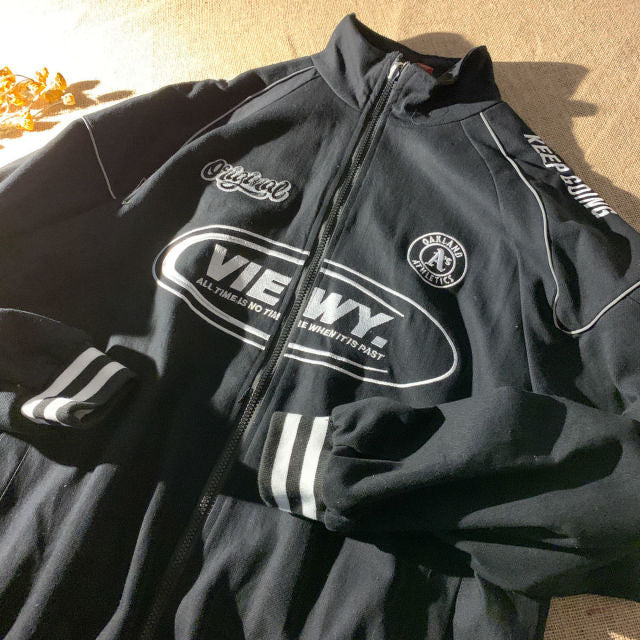 Men's Zip UP Vintage Varsity jacket
