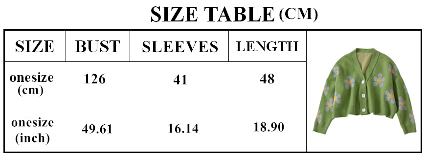 Women's Flower Cardigans Sweater