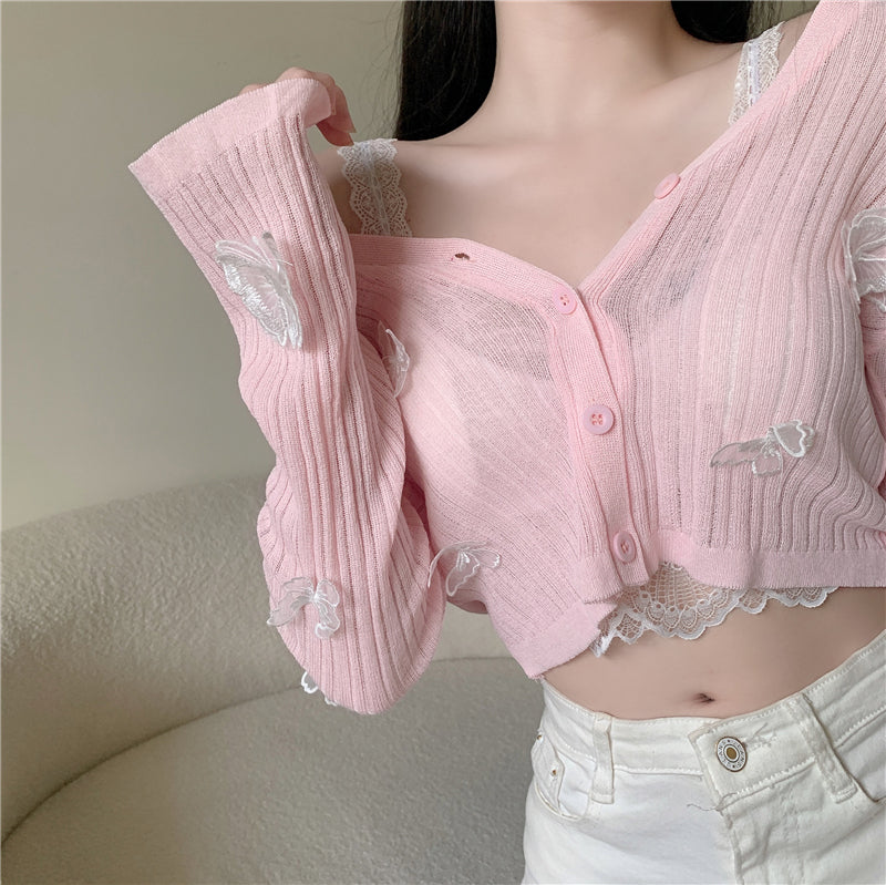 Women's Butterfly Knit Cardigans