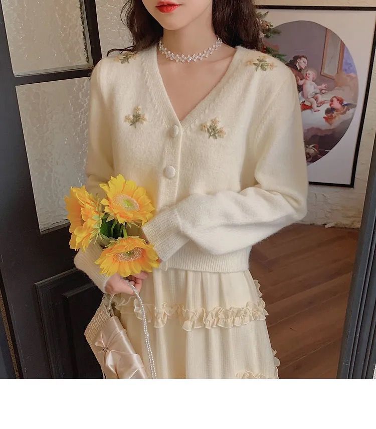 Women's Flower Vintage Cardigan