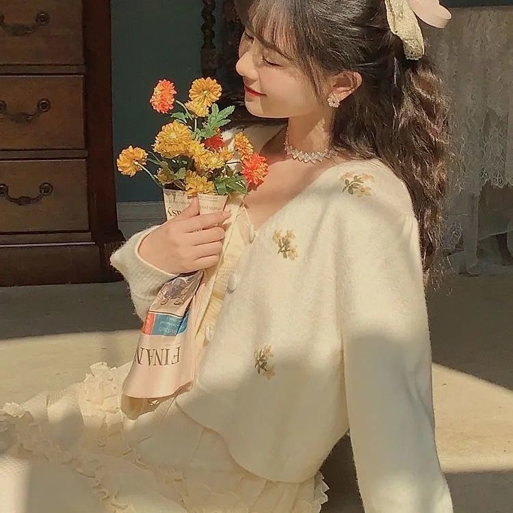 Women's Flower Vintage Cardigan