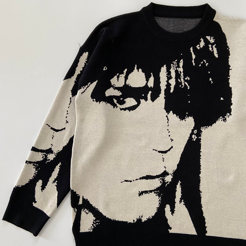 Anime Vintage Knitted Sweater