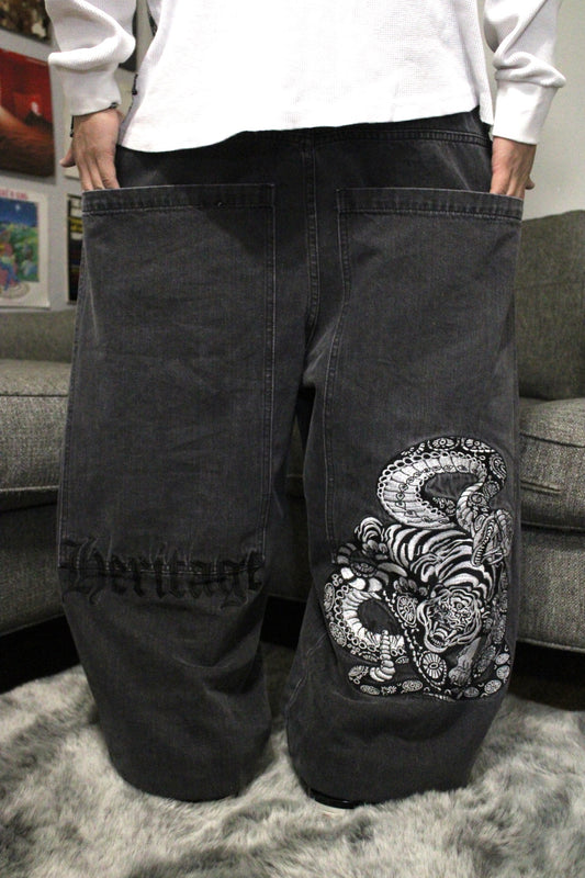 Heritage White Tiger Jeans