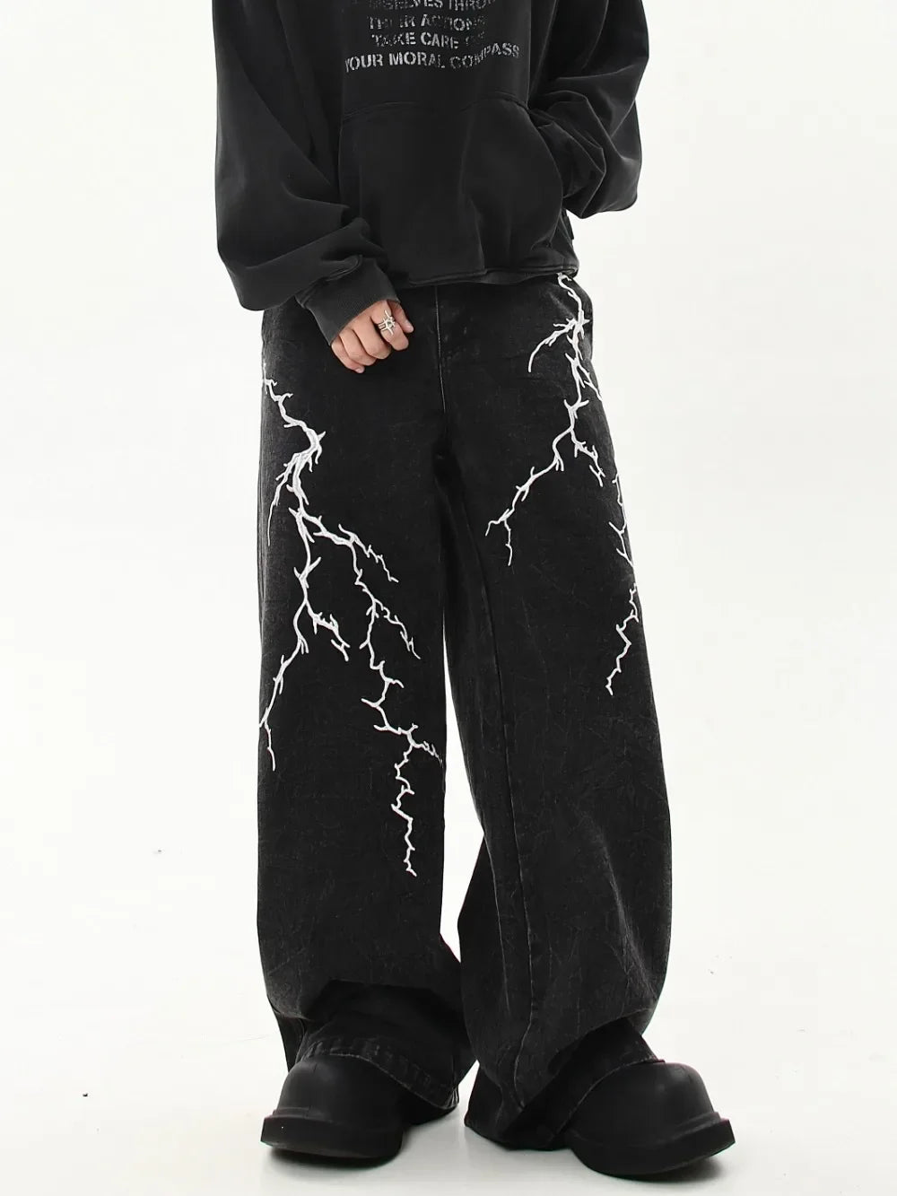 Lightning Black Denim