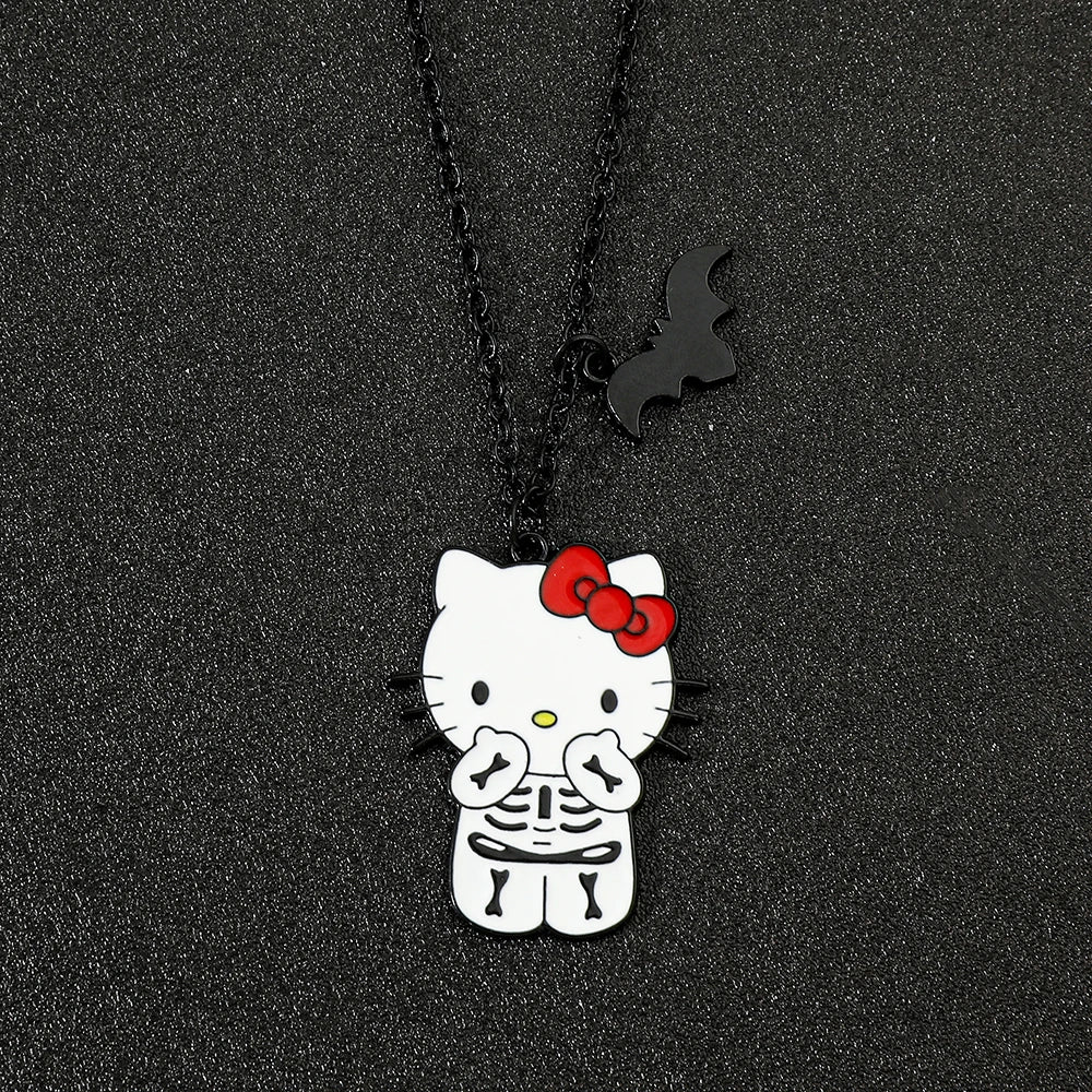 Skeleton Hello Kitty Necklace