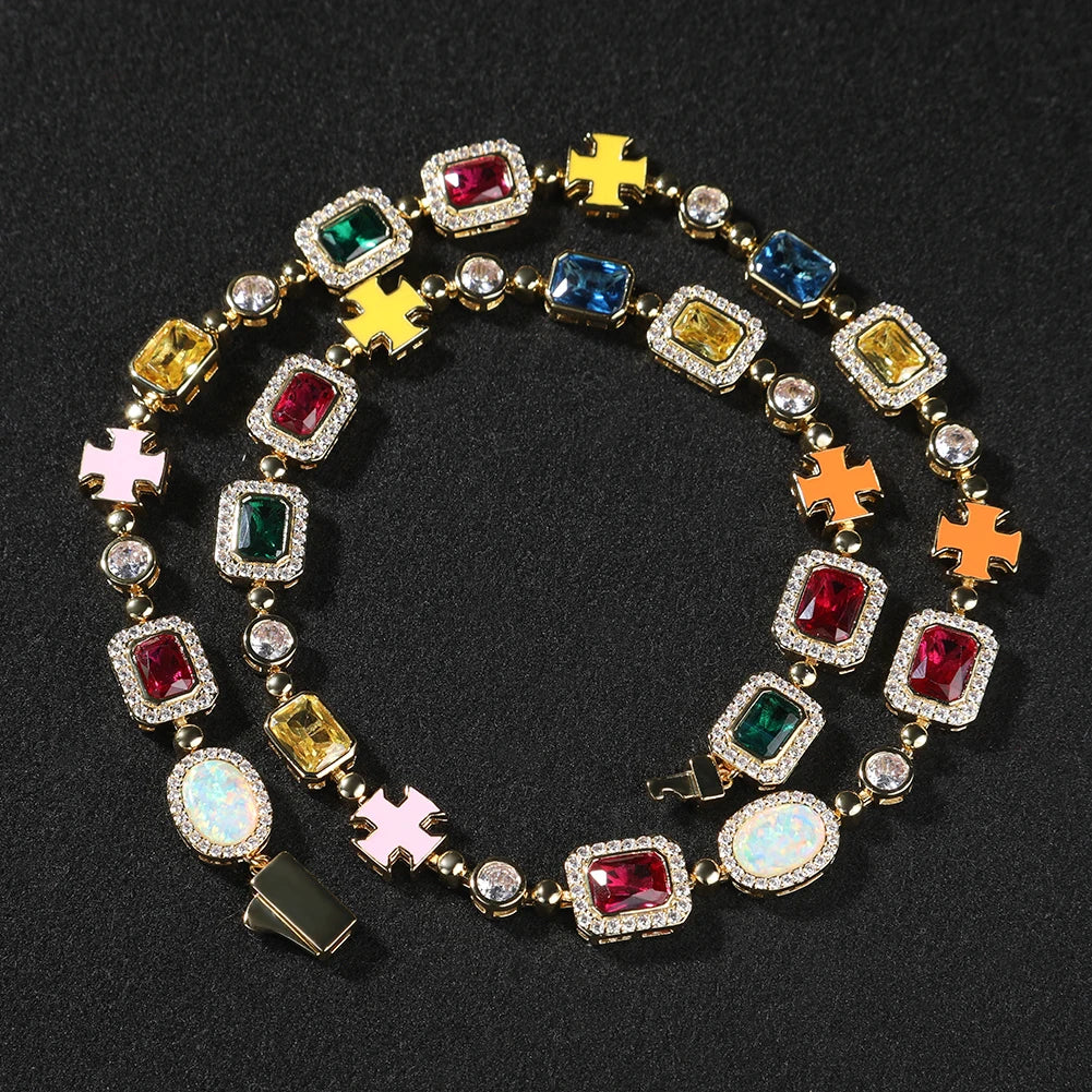 Stone Cross Bracelet