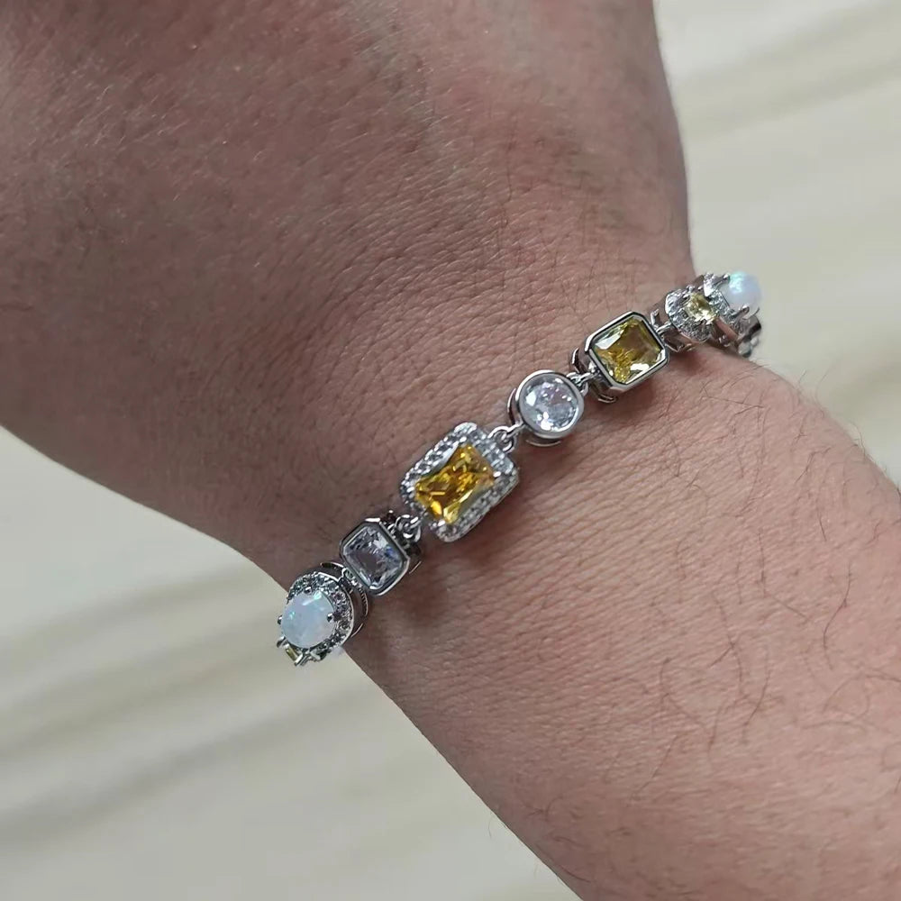 Stone Cross Bracelet