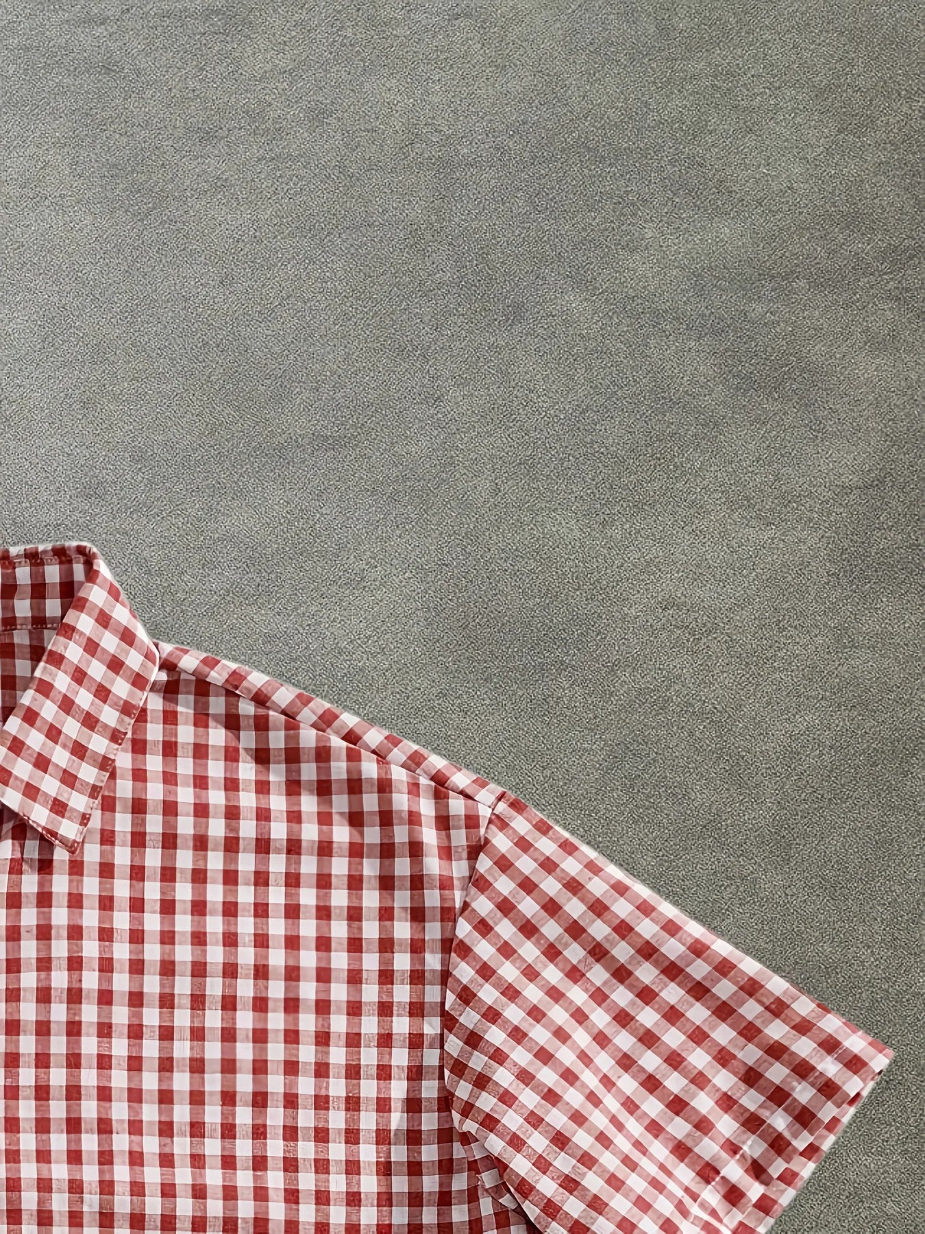 Button Up Cropped Shirt