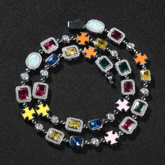 Stone Cross Bracelet