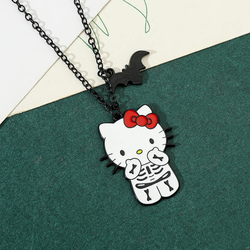 Skeleton Hello Kitty Necklace