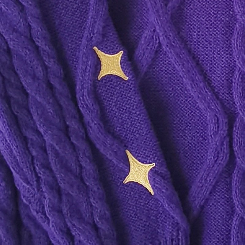 Autumn Star Dark Purple Cardigan