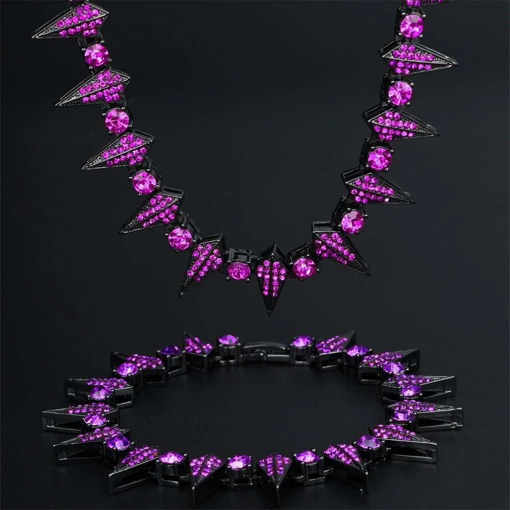 Heritage Purple Rhinestone Chain