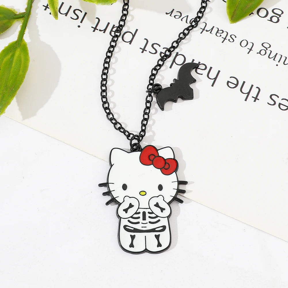 Skeleton Hello Kitty Necklace