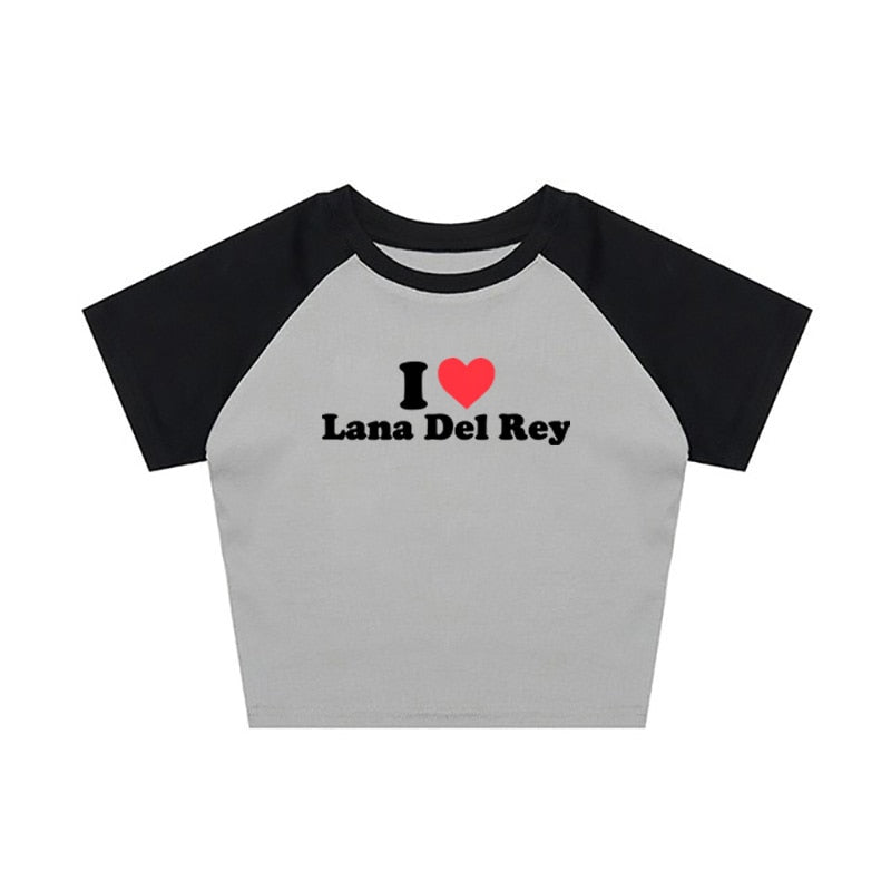 I Love Lana Del Rey  Crop Top