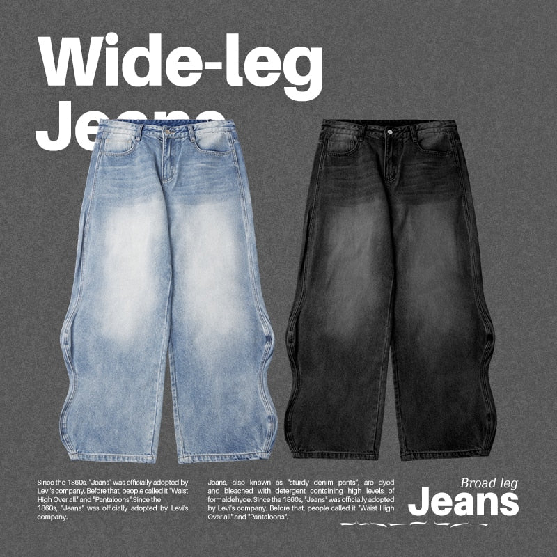 Baggy Wide Leg Jeans Unisex