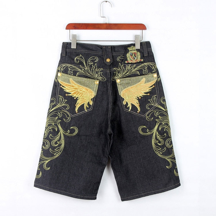 Men's Golden Wings Denim Shorts