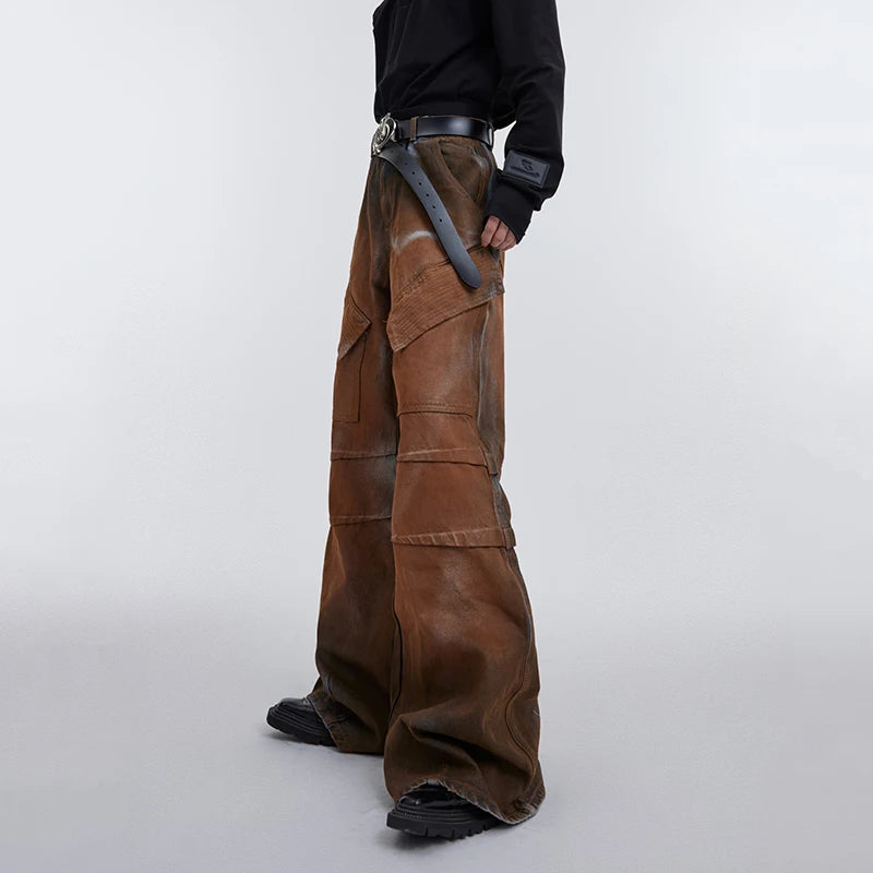 Men's Wide Leg Denim Pants