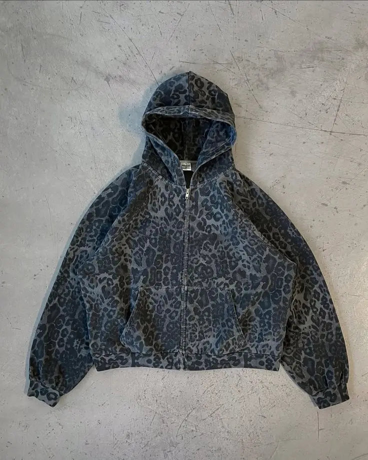 Black Leopard Jacket