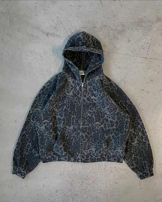 Black Leopard Jacket