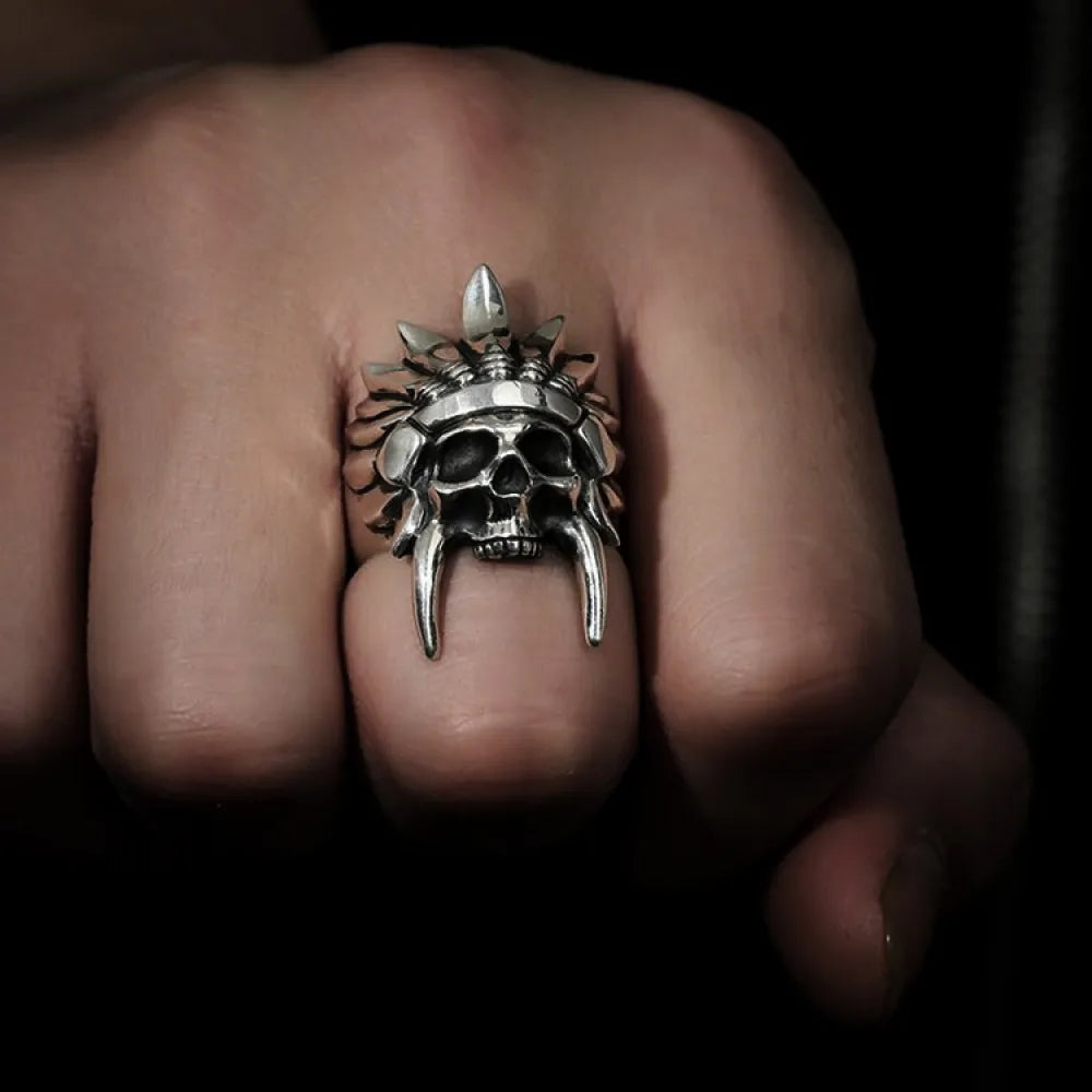 Tribal Skull Ring