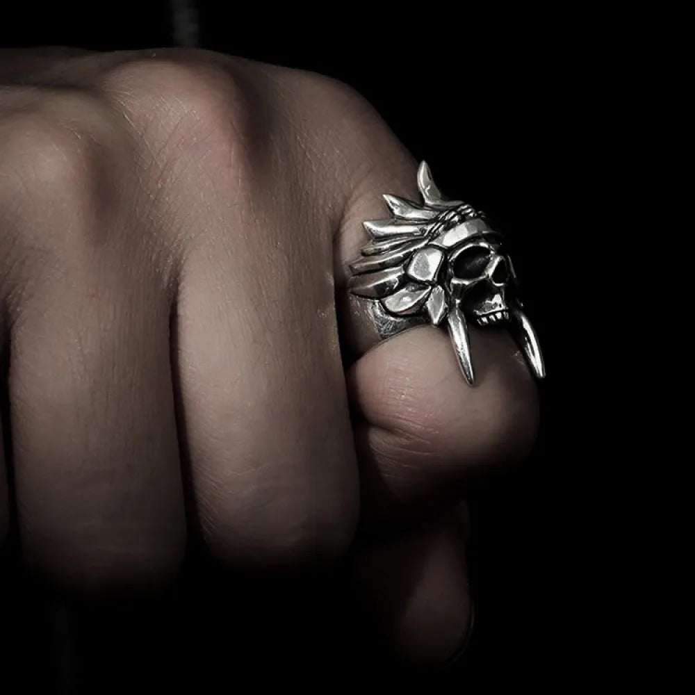 Tribal Skull Ring