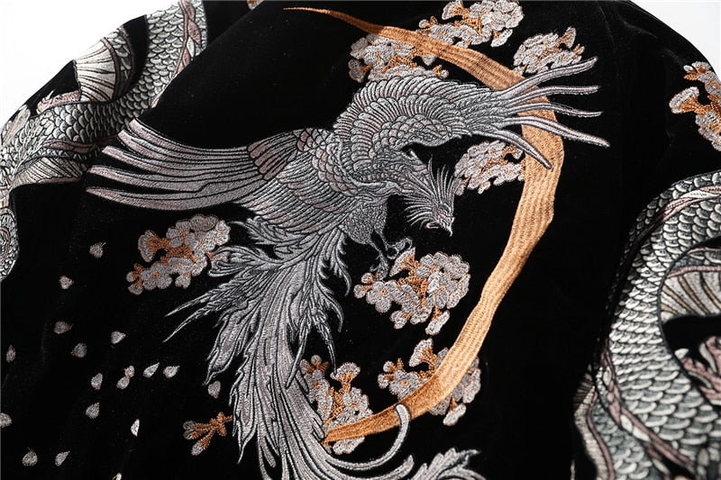 Dragon and  Phoenix Embroidery Jacket