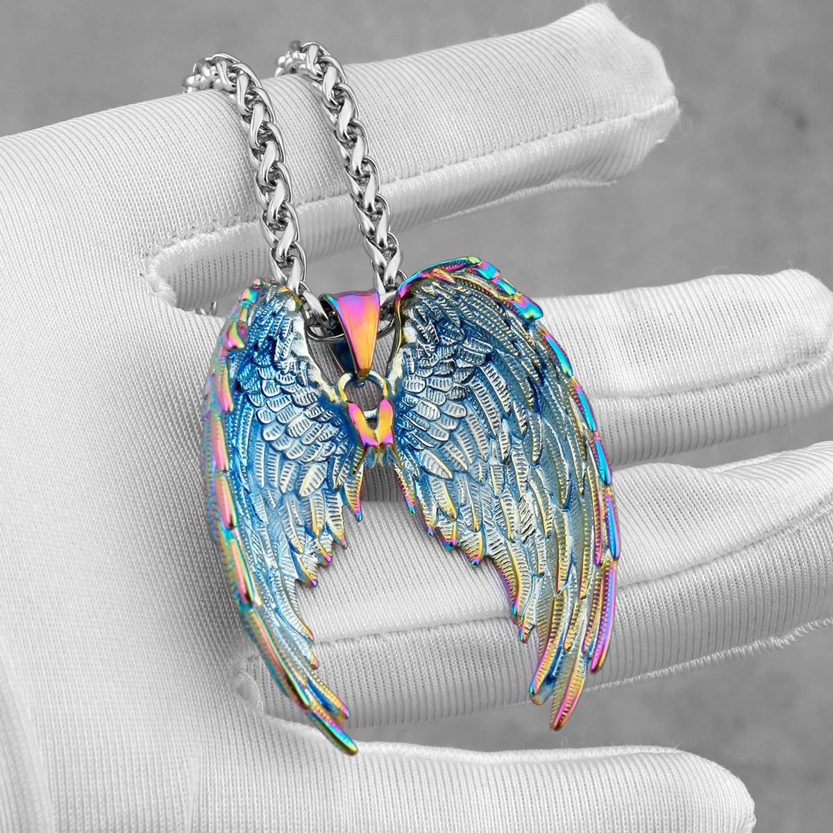 Bird Wings Stainless Steel Necklace