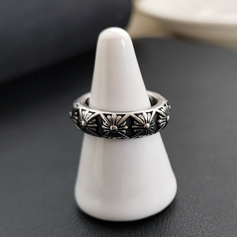 Daisy flower Stainless Steal Ring